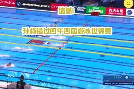 四年四届游泳世锦赛，孙杨最遗憾，错过创造神话的四年！