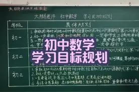初中数学学习目标规划，越早看到越早受益！ #家长必读 #数学视频封面