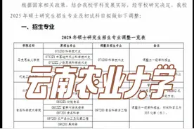 云南农业大学2025年考研招生专业及初试科目调整视频封面