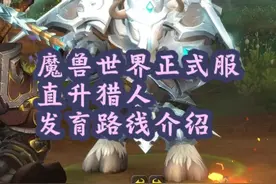 魔兽世界正式服 直升猎人 发育路线介绍 #魔兽世界 #猪秀天