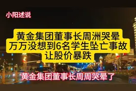 黄金集团董事长周周痛哭：6名学生坠亡事故股价暴跌