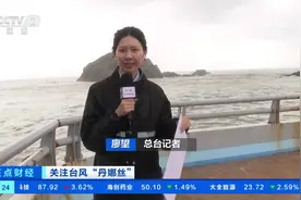 关注台风“丹娜丝” 浙江温州：受台风影响 海面掀起大浪