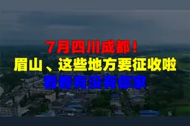 7月四川成都！眉山、这些地方要征收啦，看看有没有你家视频封面