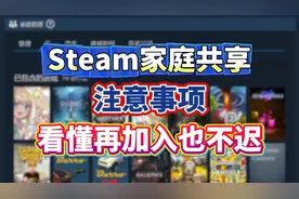 Steam家庭共享注意事项！看懂再加入也不迟！