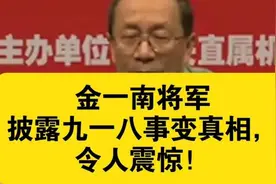金一南将军谈九一八事变，还原历史真相