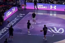 很难想象说库里适应不了cba强度，上海中国行库里三分训练太恐怖