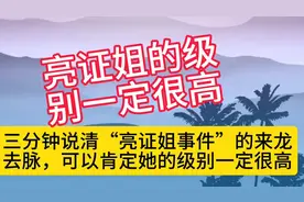 三分钟讲完“亮证姐”全程