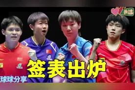 美国大满贯签表出炉！王曼昱上签孙颖莎下签，王楚钦避开张本智和