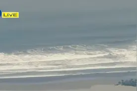 现场画面：日本发布海啸警报，最大海啸浪高逐步从1米提升至3米