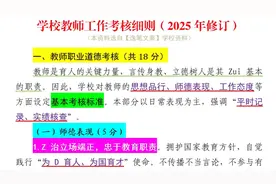 8000字🔥学校教师工作考核细则（2025年修订）❗视频封面