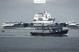 果然看航母还得是法新社的滤镜！山东舰访港画面太震撼了！