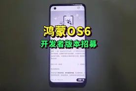 商用不远了！鸿蒙6开发者版本第一期开始招募