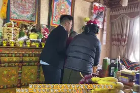 藏历初二穿我最好的藏袍迎接客人，第一波迎接的是大表舅一家~