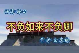 仓央嘉措短暂而让人难忘却的一生《不负如来不负卿》作者：白落梅视频封面
