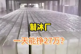 制冰厂一天能挣27万？冰块都卖给谁了呢？