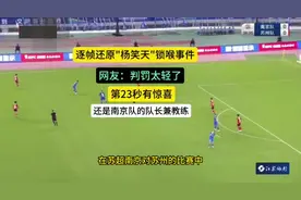 杨笑天对17岁少年动粗，苏超最恶劣一幕曝光