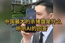 中国最大的杀猪盘是什么，听听AI的回答，你明白了吗