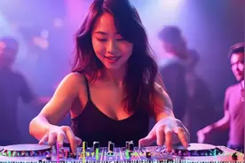 DJ流行动感歌曲，炫彩灯光照亮舞池，释放音乐魅力！