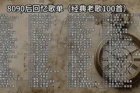 8090后回忆歌单（经典老歌100首）1-15