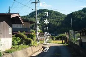 日本信州 乡村村落安静的夏天景色