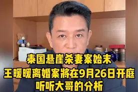 泰国悬崖杀妻案始末，王暖暖离婚案將在9月26日开庭听大哥咋说