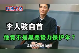 李人骏自首，他竟不是黑恶势力保护伞？ #李光洁 #以法之名