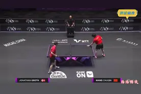 王楚钦对阵格罗特完整回放  王楚钦  澳门冠军赛