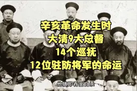 辛亥革命发生时，大清9大总督、14个巡抚、12位驻防将军的命运视频封面