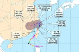台风“丹娜丝”最新路径：8日或登陆浙闽沿海 江南华南将有强降雨