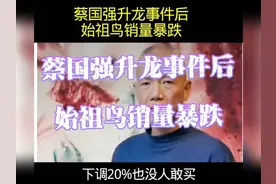 蔡国强升龙事件后，始祖鸟销量暴跌。