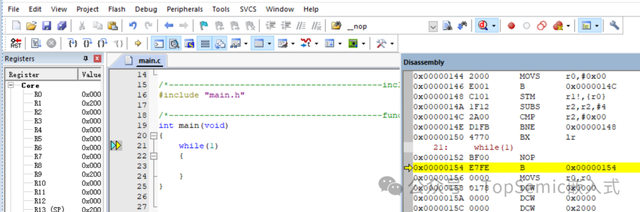 mdk优化（为什么插入了几条NOP指令）