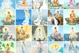 观世音菩萨的分身法相及其寓意如下图片