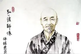 弘一法师曾说：真不忍心告诉你，这个世界只是一场梦图片