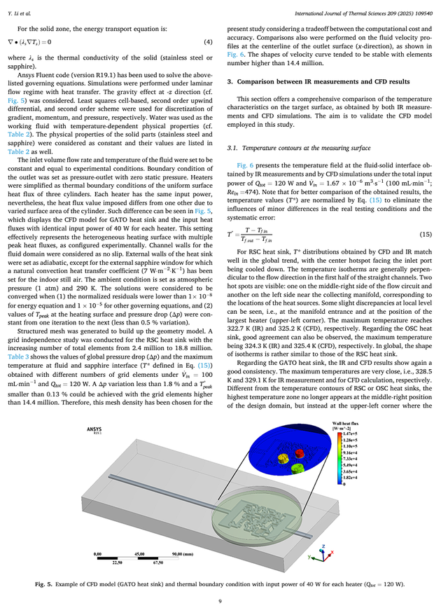 法国南特大学 | 多热源非均匀受热面液体冷却优化散热器设计的数值和实验研究