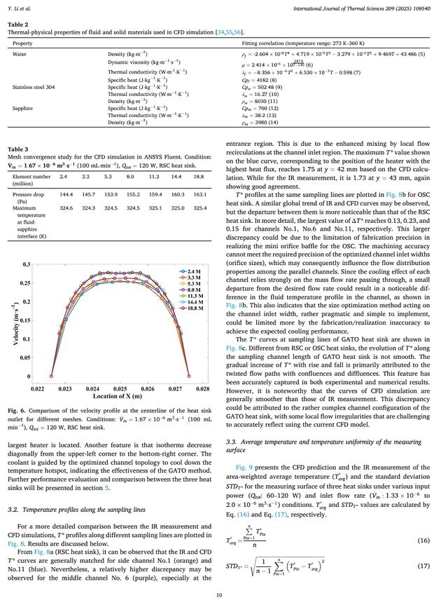 法国南特大学 | 多热源非均匀受热面液体冷却优化散热器设计的数值和实验研究