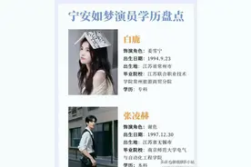 《宁安如梦》演员学历及出道信息：王星越、白鹿、张凌赫、刘些宁图片