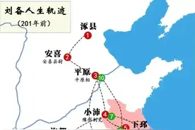 两张地图了解刘备的人生轨迹，不要错过哦！图片