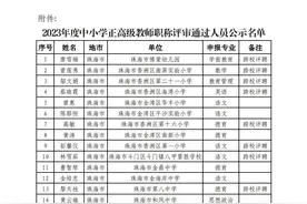 2023年度广东省中小学正高级教师职称评审通过名单公示（318人）图片