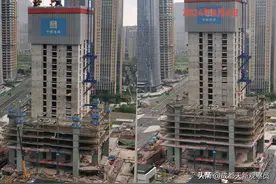 第27次监工 | 成都中海489高度持续刷新，第一道环带桁架开始施工图片