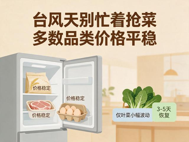 无锡暴雨:大米猪肉价格纹丝不动，青菜为何可能涨几块?