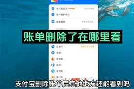 支付宝删除账单后其他地方还能看见吗 账单删除了还可以查到吗视频封面