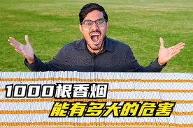 吸烟的危害有多大？使用一千根香烟测试，网友：以后再也不抽了