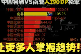 南非发展如何，南非VS中国各省人均GDP，网友：富可敌国视频封面