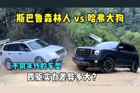 交叉轴爬坡pk，老款斯巴鲁森林人vs哈弗大狗，实力差异很大吗？视频封面