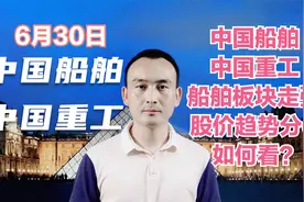 中国船舶 中国重工 船舶板块走强 股价趋势分化如何看？视频封面