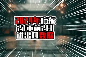 2024年广东21市前2月进出口数据，深圳一马当先，超过6千亿视频封面