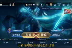 王者荣耀隐身访问怎么设置？