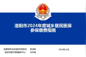 洛阳市2024年度城乡居民基本医疗保险缴费指南（洛阳税务）