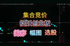 集合竞价捉妖创业板，排序、幅图和选股，历史数据可回测。