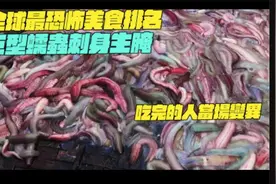 全球最恐怖美食排名！巨型蠕蟲刺身生腌！吃完的人當場變異？视频封面